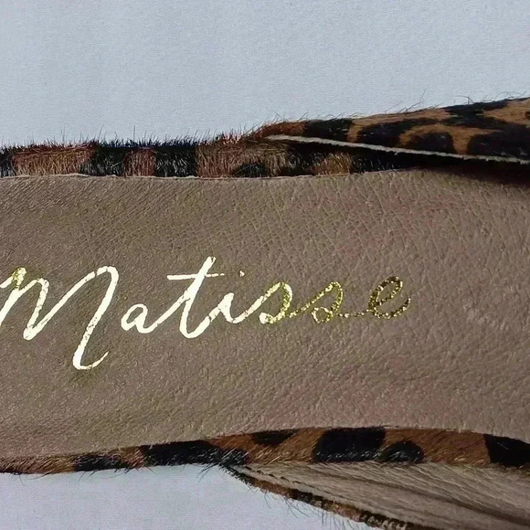 Matisse Leopard print leather Zip It Mules. Ladies size 8.5 - Picture 8 of 9